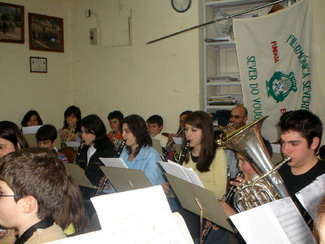 Audição dos alunos da escola de música da banda filarmónica severense